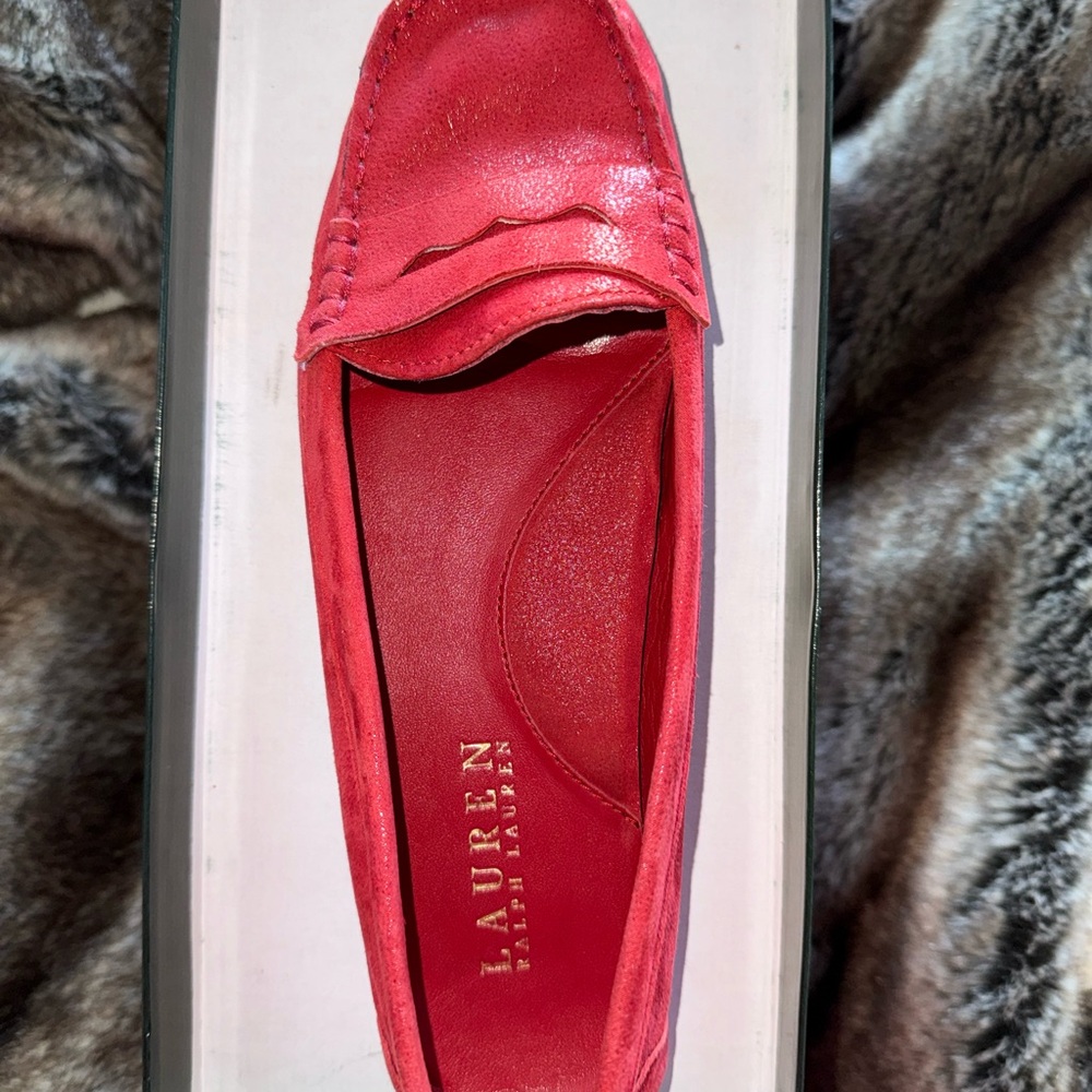 Lauren Ralph Lauren Corita Bold Red Women's Loafers